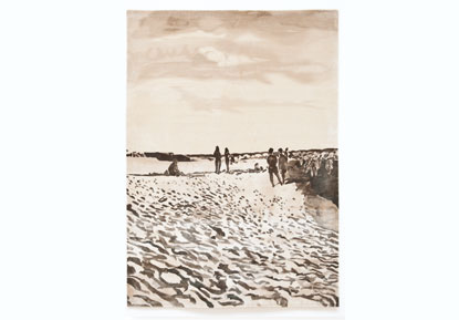 Caro Niederer - Strand mit Menschen